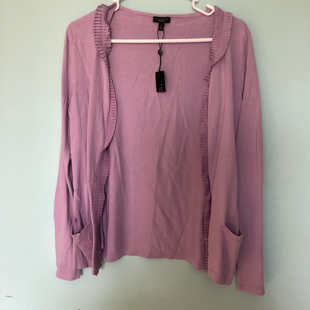Talbots Purple New with Tags Cardigan!